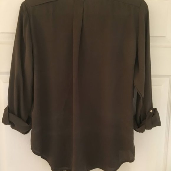 Dynamite Green Blouse with Gold Accents - Picture 2 of 5